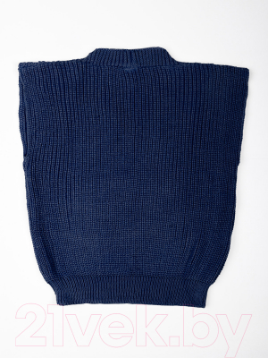 Жилет детский Amarobaby Knit / AB-OD21-KNIT10/20-122 (синий, р. 122)