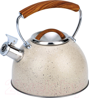 Чайник со свистком Bohmann BH-9919 (светлый мрамор)
