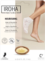 Носки для педикюра Iroha Nature Nourishing Argan & Macadamia Nourishing Foot Mask (9мл) - 