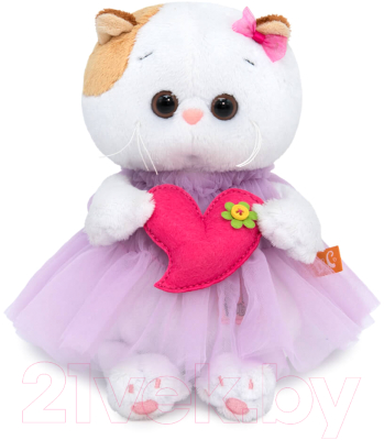 Мягкая игрушка Budi Basa Ли-Ли Baby в платье с сердечком / LB-091