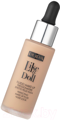 Тональный флюид Pupa Spf 15 Like A Doll Perfecting Make-Up Fluid Nude Look тон 020 (30мл)