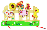 

Развивающая игрушка Huada, Шнуровка. Домашние животные / П-8986