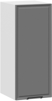 Шкаф навесной для кухни ТриЯ Белладжио 1В3 (белый/софт графит) - 