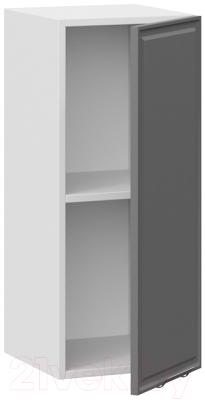 Шкаф навесной для кухни ТриЯ Белладжио 1В3 (белый/софт графит)