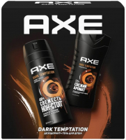 Набор косметики для тела Axe Dark Temptation 2022 Дезодорант-спрей 150мл+Гель для душа 250мл - 