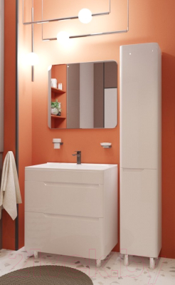 Шкаф-пенал для ванной Эстет Kare Luxe R 35x34x200 / ФР-00006000