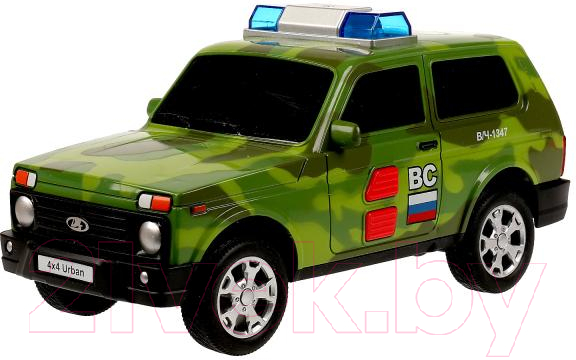 Автомобиль игрушечный Технопарк Lada 4x4 Urban Камуфляж / URBANBLACK-20PLMIL-GN