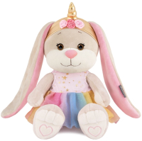 

Мягкая игрушка Jack&Lin, Зайка Единорожка в радужной юбке / JL-032203-20