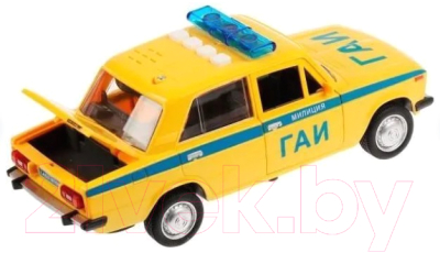 Автомобиль игрушечный Технопарк ВАЗ-2106 Милиция / LADA2106-22PLPOL-YE