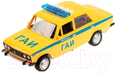 Автомобиль игрушечный Технопарк ВАЗ-2106 Милиция / LADA2106-22PLPOL-YE