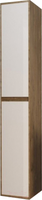 Шкаф-пенал для ванной Эстет Monaco Wood R 35x35x174.7 / ФР-00010690