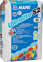 Клей для плитки Mapei UltraLite S2 (15кг, серый) - 