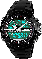 Часы наручные мужские Skmei 1016-1 (черный) - 