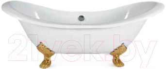 Ванна чугунная Luxing LZG-05 183x79 (с ножками золото)