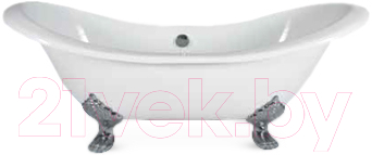 Ванна чугунная Luxing LZG-05 183x79 (с ножками никель)