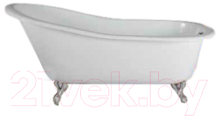 Ванна чугунная Luxing LZG-14 170x77 (с ножками никель)