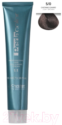 Крем-краска для волос Oyster Cosmetics Perlacolor Purity Professional 5/0 (100мл, светло-каштановый)