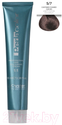 Крем-краска для волос Oyster Cosmetics Perlacolor Purity Professional 5/7 (100мл, светло-каштановый какао)