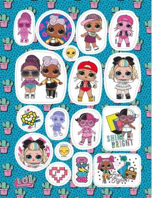 Изображение товара Набор наклеек ND Play L.O.L. Будь стильной / 290037 (150шт)