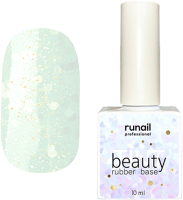 

База для гель-лака RuNail, Beauty Tint Glitter Mix Каучуковая цветная №6768