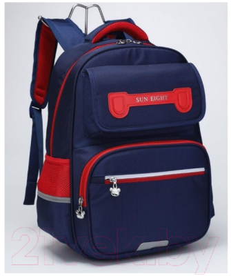 Школьный рюкзак Sun Eight SE-90057 (темно-синий/красный)