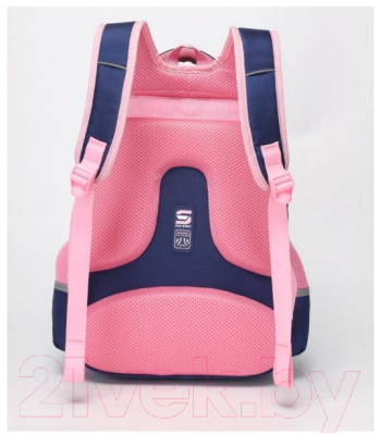 Школьный рюкзак Sun Eight SE-90057 (темно-синий/розовый)