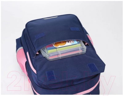 Школьный рюкзак Sun Eight SE-90058 (темно-синий/розовый)