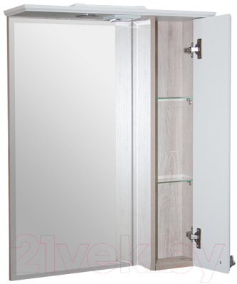 Шкаф с зеркалом для ванной Mixline Версаль 62 R 534184 (белый, с подсветкой)