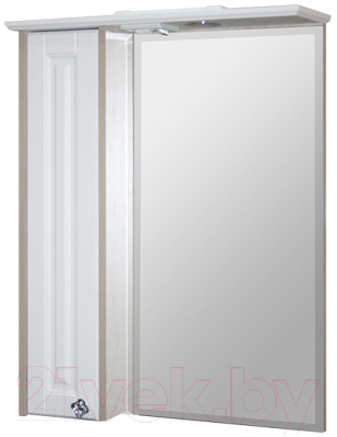 Шкаф с зеркалом для ванной Mixline Версаль 62 L 535000 (белый, с подсветкой)