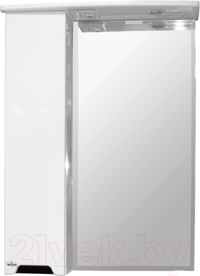Шкаф с зеркалом для ванной Mixline Прометей 65 L 534972 (с подсветкой)