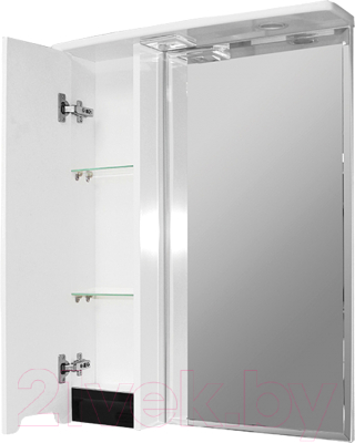 Шкаф с зеркалом для ванной Mixline Прометей 65 L 534972 (с подсветкой)