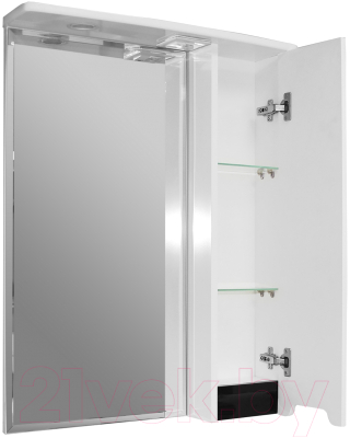 Шкаф с зеркалом для ванной Mixline Прометей 61 R 524714 (с подсветкой)