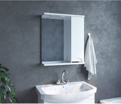 Шкаф с зеркалом для ванной Mixline Этьен 60 R 542408 (с подсветкой)
