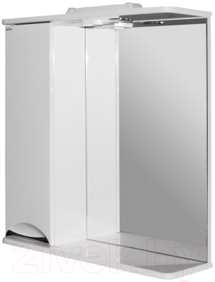 Шкаф с зеркалом для ванной Mixline Этьен 65 L 534830 (с подсветкой)