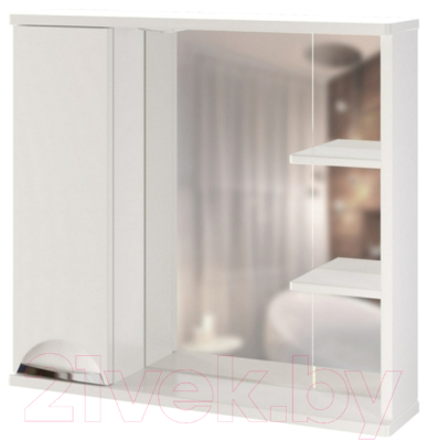 Шкаф с зеркалом для ванной Mixline Этьен 75 L 534831 (с подсветкой)