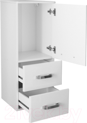 Шкаф-полупенал для ванной Mixline Стив 34 536806 (софт графит)