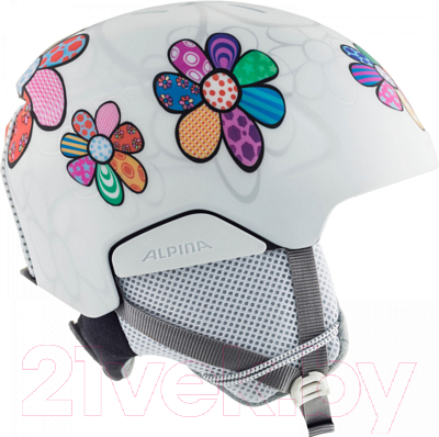 Шлем горнолыжный Alpina Sports 2022-23 Pizi Patchwork / 9246210-10 (р-р 51-55, цветочный матовый)