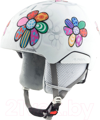 Шлем горнолыжный Alpina Sports 2022-23 Pizi Patchwork / 9246210-10 (р-р 51-55, цветочный матовый)