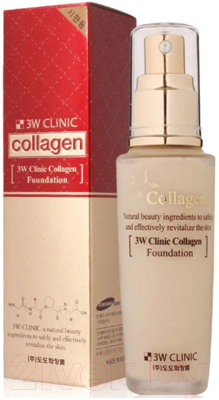 Тональный крем 3W Clinic Collagen Foundation тон 21 (50мл)