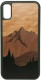 Чехол-накладка Case Wood для iPhone X (комбинированный матовый) - 