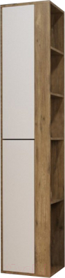 Шкаф-пенал для ванной Эстет Monaco Wood R 40x35x174.7 / ФР-00010688