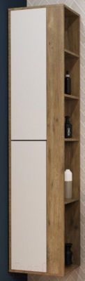 Шкаф-пенал для ванной Эстет Monaco Wood R 40x35x174.7 / ФР-00010688