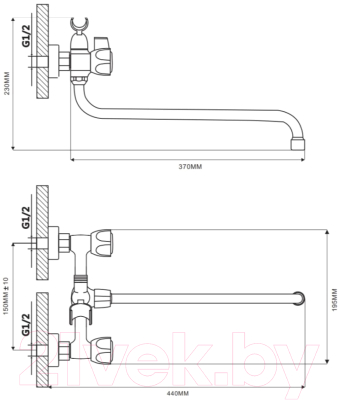 Изображение товара Смеситель Ekko E26020-2
