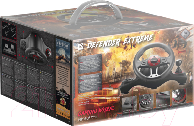 Игровой руль Defender Extreme PC/PS3 / 64388