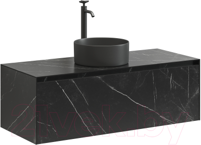 Тумба под умывальник Sancos Stone / ST120NM (керамогранит Nero Marquina)