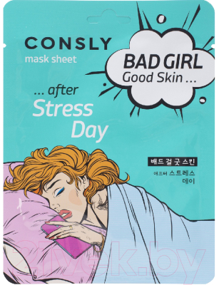 Маска для лица тканевая Consly Bad Girl Good Skin после тяжелого дня (23мл)