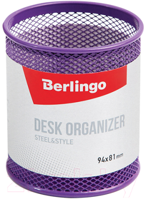 Подставка настольная Berlingo Steel&Style / BMs_41104 (фиолетовый)