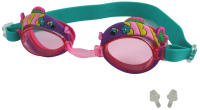 Очки для плавания Elous YG-1100 (розовый/бирюзовый) - 