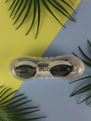 Очки для плавания Elous YG-2200 (черный/белый)