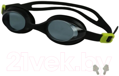 Очки для плавания Elous YG-2400 (черный/зеленый)